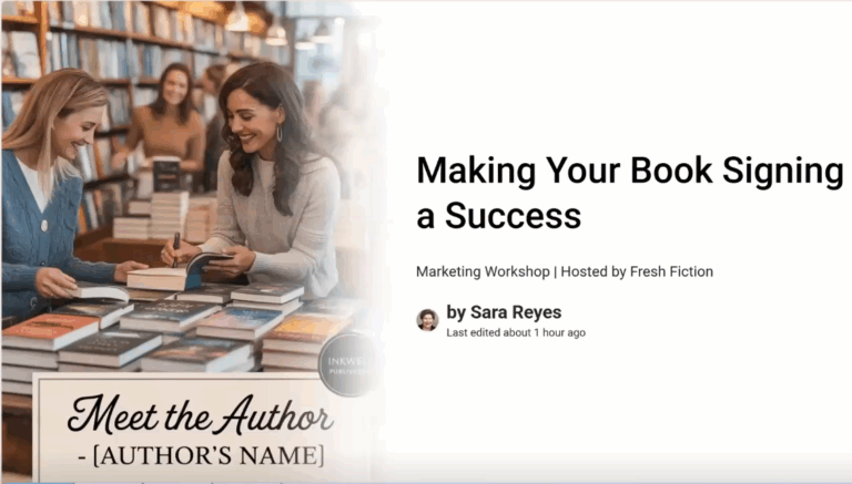 Fresh Fiction Book Signing Success